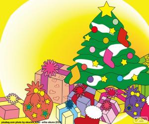 Puzzle Σχέδιο, χριστουγεννιάτικο δέντρο